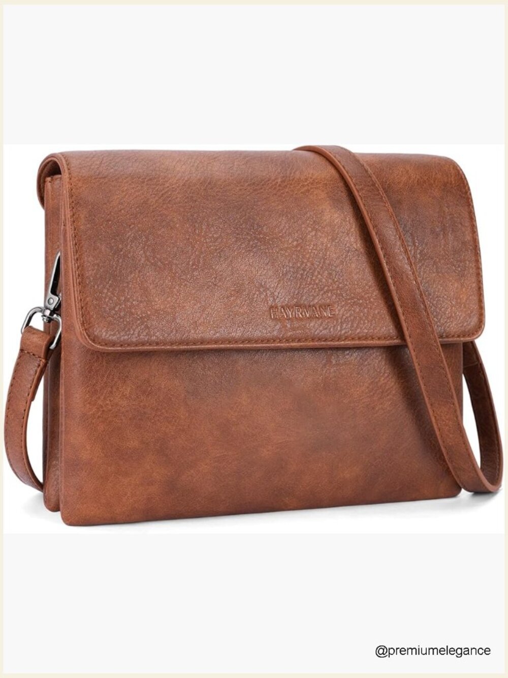 Crossbody Bag with RFID Card Slots Vegan Leather